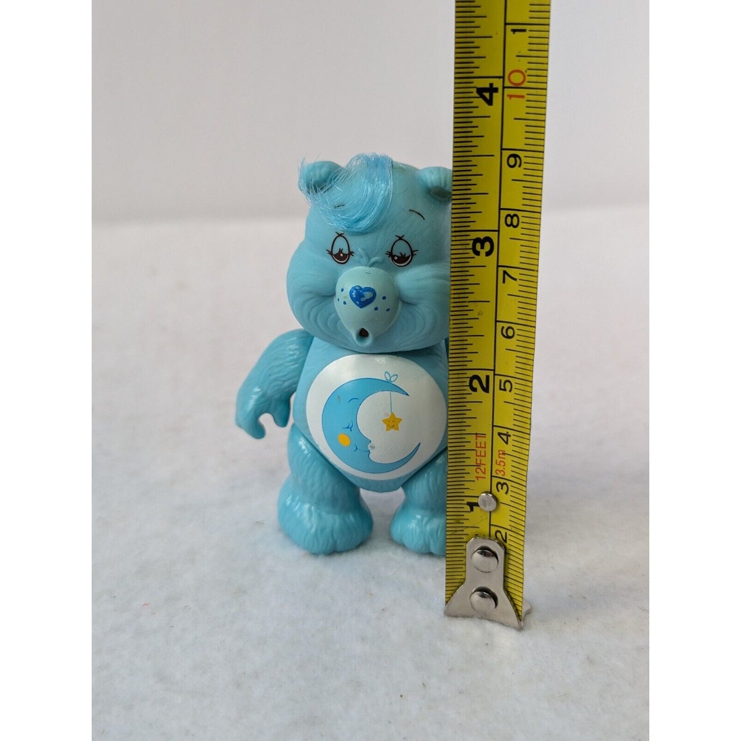 Vintage AGC 1983 Kenner Care Bears Blue Moon Bedtime Bear Figure 3.5"