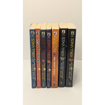 Lot of 7 Vintage Star Trek Paperbacks: New Frontiers Science Fiction Books