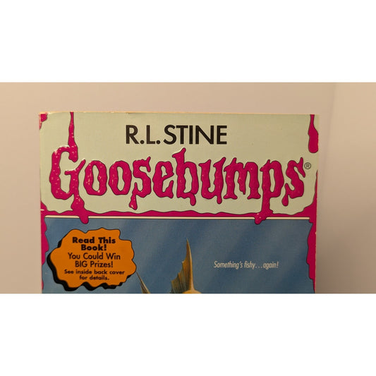 Vintage 1997 TRUE 1st Print #58 Deep Trouble II w/ Bookmark Cards Goosebumps RL Stine