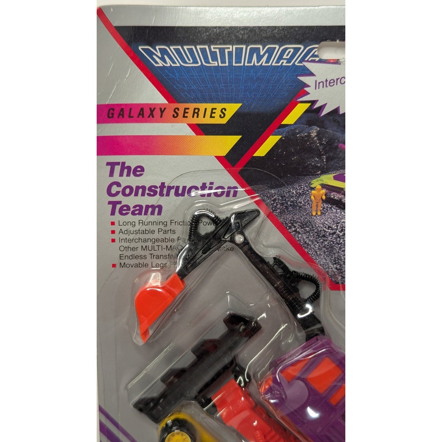 Vintage 80s SILVERLIT MULTIMAC Galaxy Series Super Excavator Construction Team