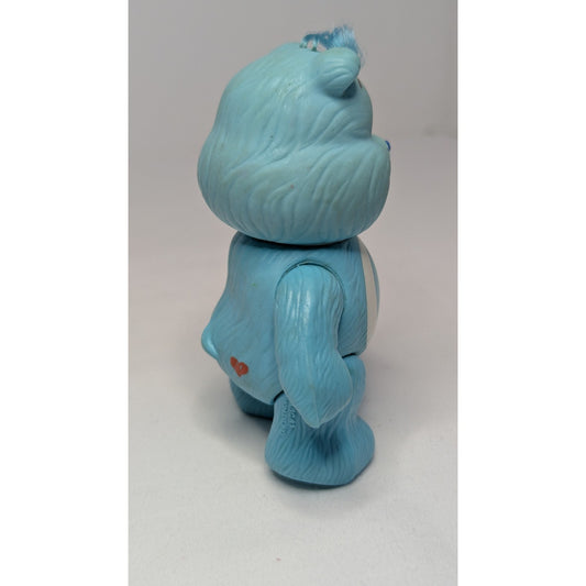 Vintage 1983 CARE BEARS Bedtime Bear 3” Poseable Figure American Greeting Card