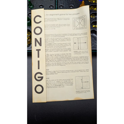 VIntage 1974 3M Bookshelf Boardgame Contigo Box 100% Complete w/Instructions
