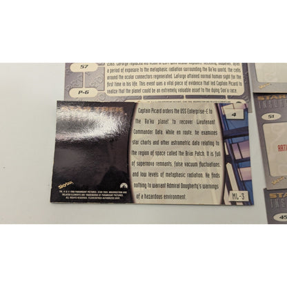 Lot of 9 1998 Skybox Star Trek Insurrection Trading Cards Loose