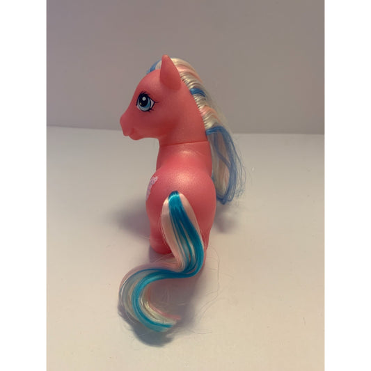 Vintage 2002 My Little Pony G3 Cotton Candy Pink White Blue Hair