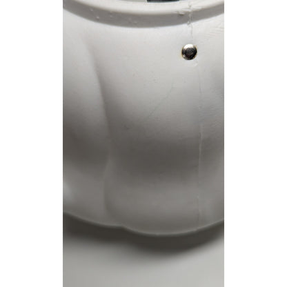 Vtg 7" Halloween Blow Mold Candy Bucket Trick & Treat Casper Ghost Yellow Eyes