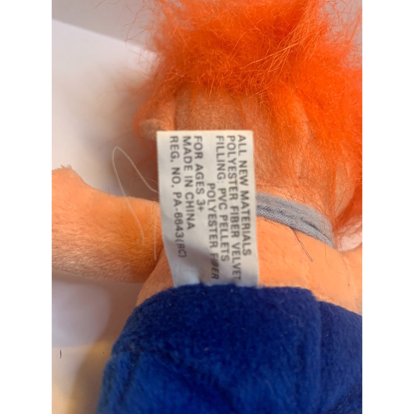 Vintage Imperial Pebble Trolls Sweetheart 6” Soft Plush Doll Tag 1998