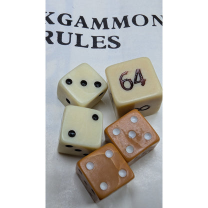 Vintage Brown Faux Leather Mini Travel Backgammon With Case Complete