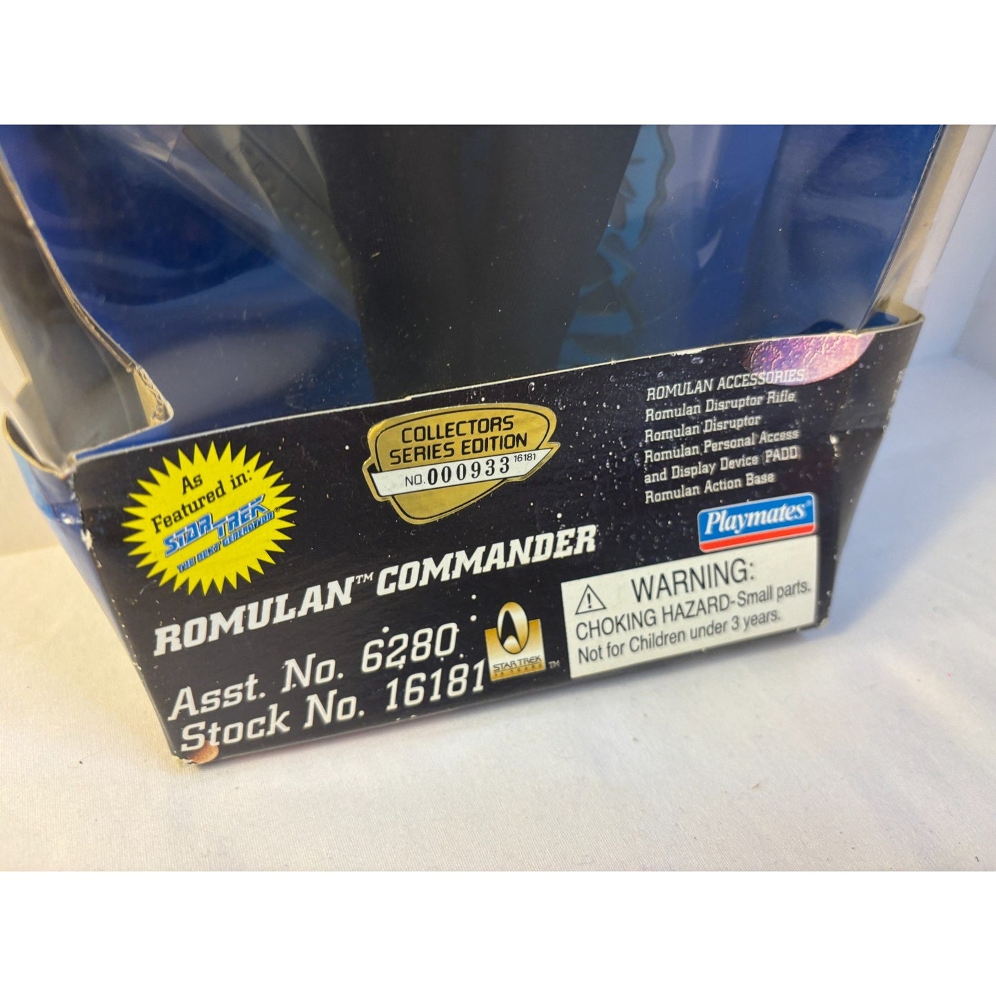 1996 Playmates Star Trek ROMULAN COMMANDER Alien Edition 9" Figure Sealed