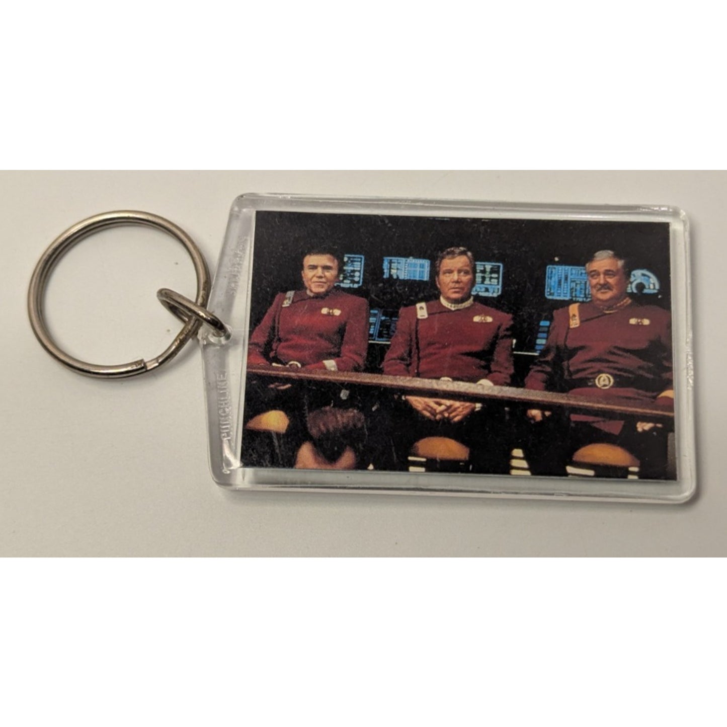 Vintage 1994 Star Trek Generations 3" Photo Keychain
