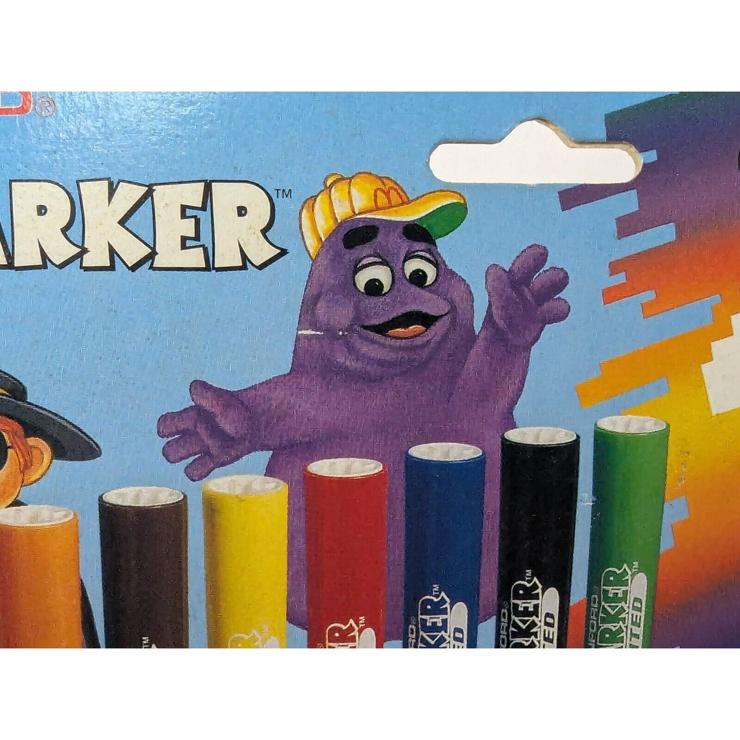 Vintage 1994 McDonald's McMarker Set of 8 Scented Watercolor Markers SANFORD