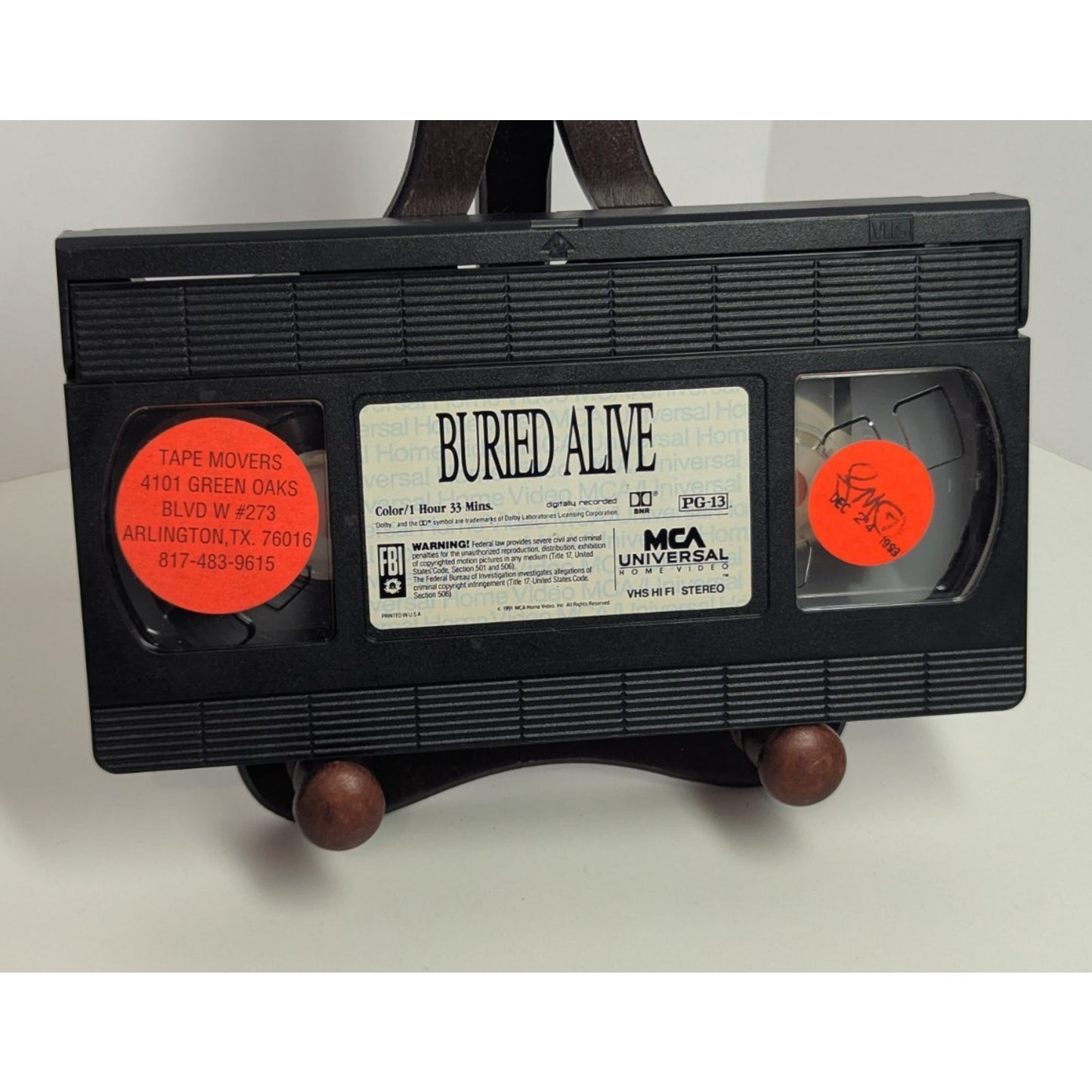 Buried Alive VHS Tape Horror Movie 1990 Tim Matheson Goodtimes Cult Halloween