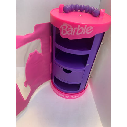 Barbie Accessory Case One Drawer Cylinder Organizer Mattel Tara Toy Vintage 1991
