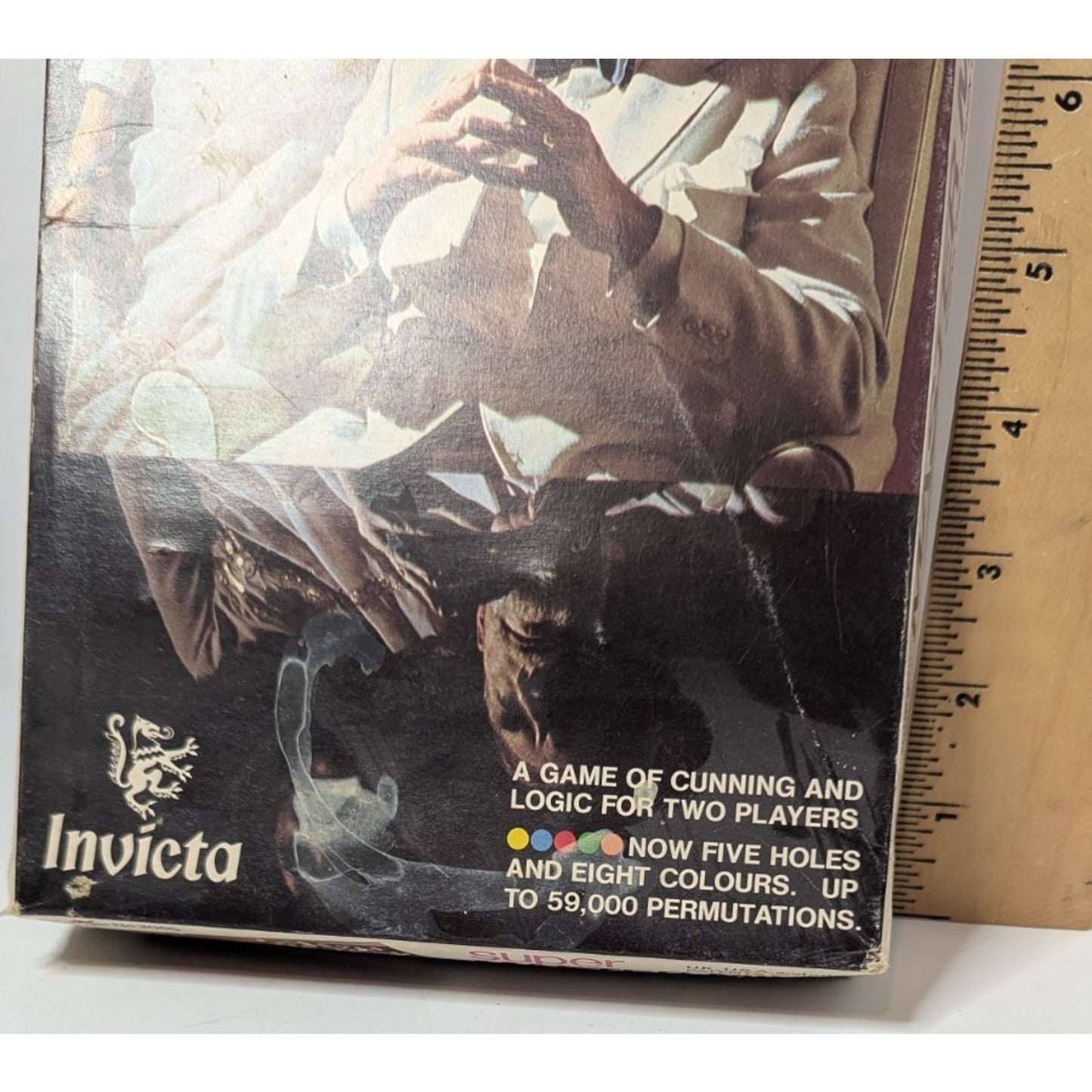 Vintage 70s Super Master Mind Board Game Invicta Code Breaking Strategy