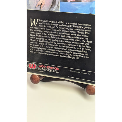 Hangar 18 VHS 1980 Worldvision Obscure Sci-Fi Thriller Movie OG Press Rare OOP
