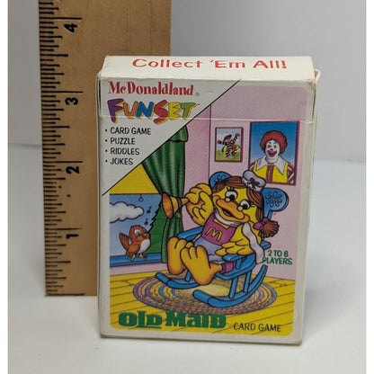Vintage Happy Meal Toy McDonaldland Funset Birdie Old Maid Card Game Complete