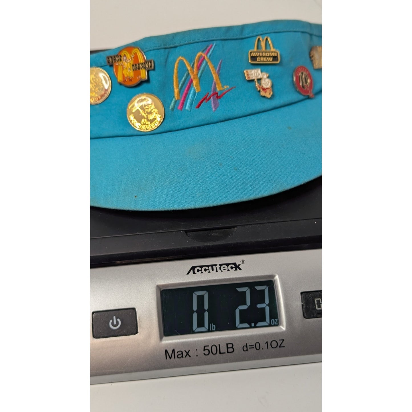 Lot of 8 Vintage McDonald's Lapel Pins Crew Promotions with 90s Rare Teal Visor