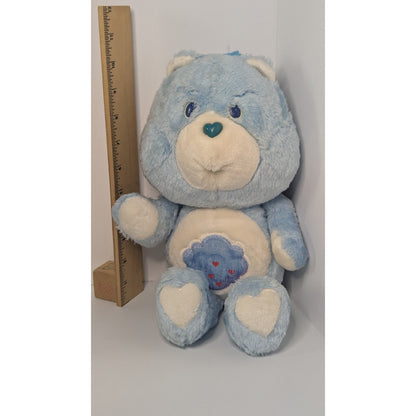 Vintage Care Bears GRUMPY Bear Stuffed Plush 13" Kenner 1983 Storm Cloud Patch