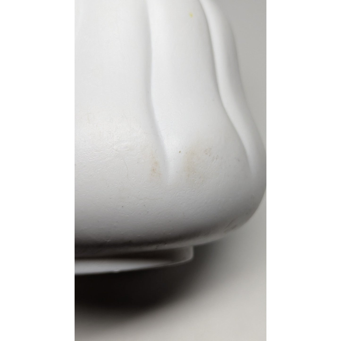 Vtg 7" Halloween Blow Mold Candy Bucket Trick & Treat Casper Ghost Yellow Eyes