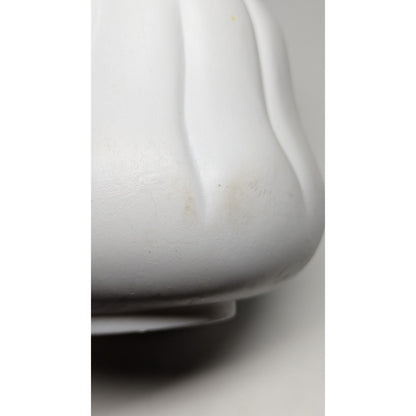 Vtg 7" Halloween Blow Mold Candy Bucket Trick & Treat Casper Ghost Yellow Eyes