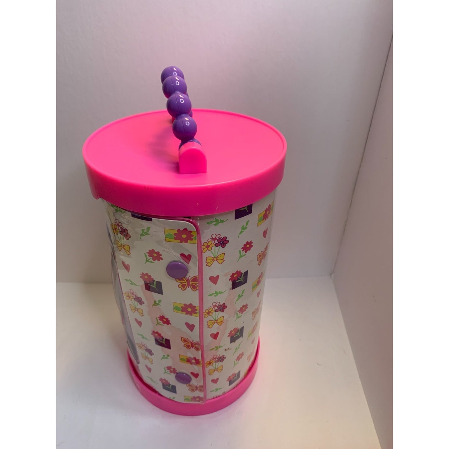 Barbie Accessory Case One Drawer Cylinder Organizer Mattel Tara Toy Vintage 1991