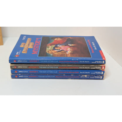4 Vintage Baby Sitters Club Mysteries Paperback Books #1, 4, 5 &8