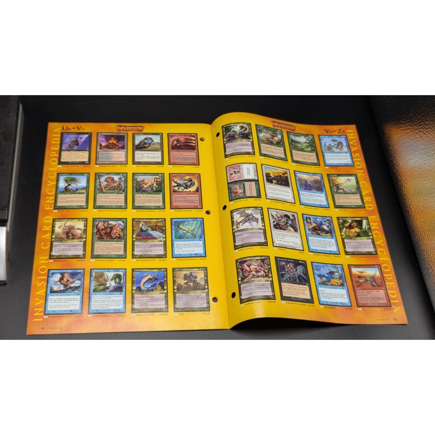Vintage 2000 Top Deck Presents Magic the Gathering Invasion Card Encyclopedia Insert