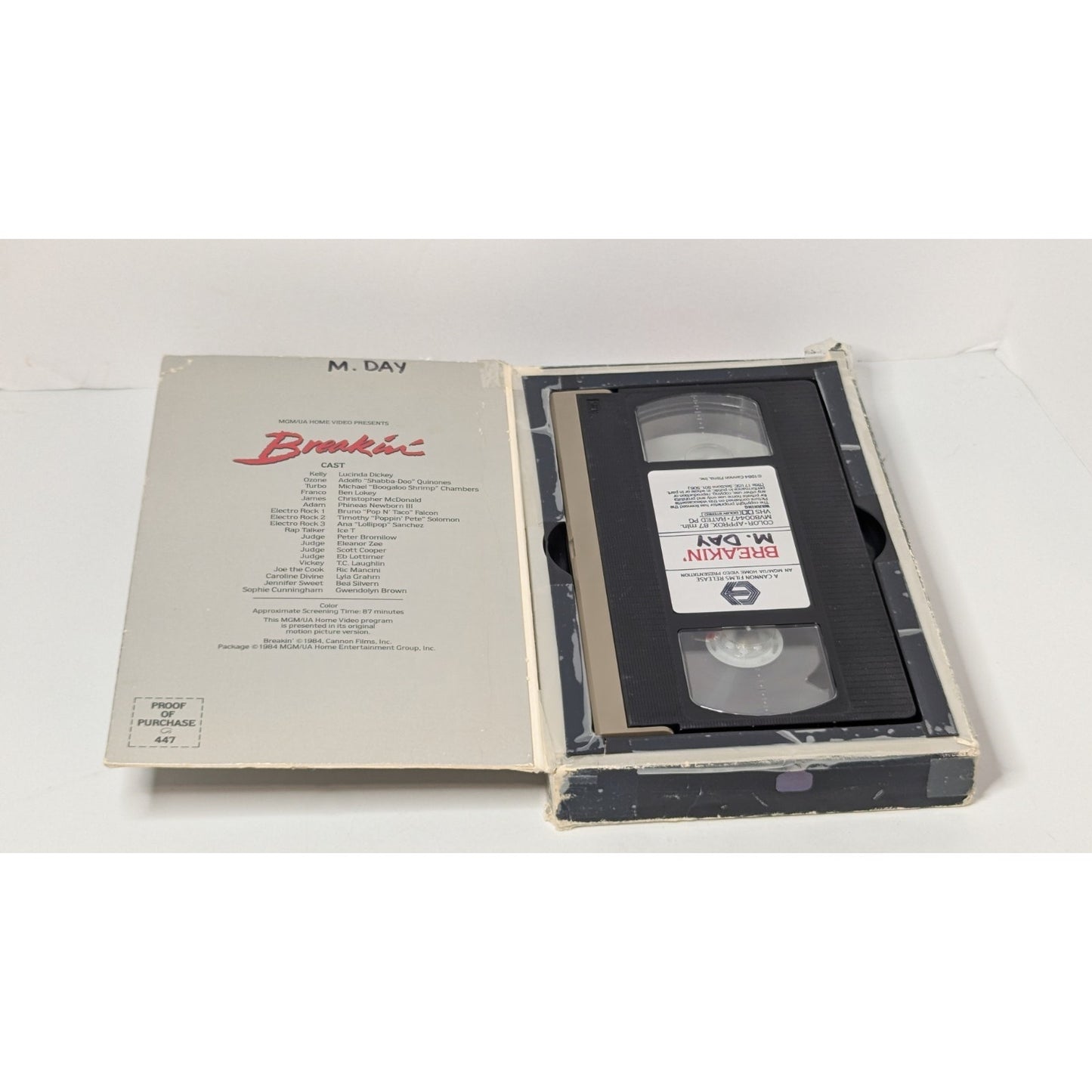 Breakin' 80’s Cult Classic Big Box MGM Vhs 1984 Dance Movie
