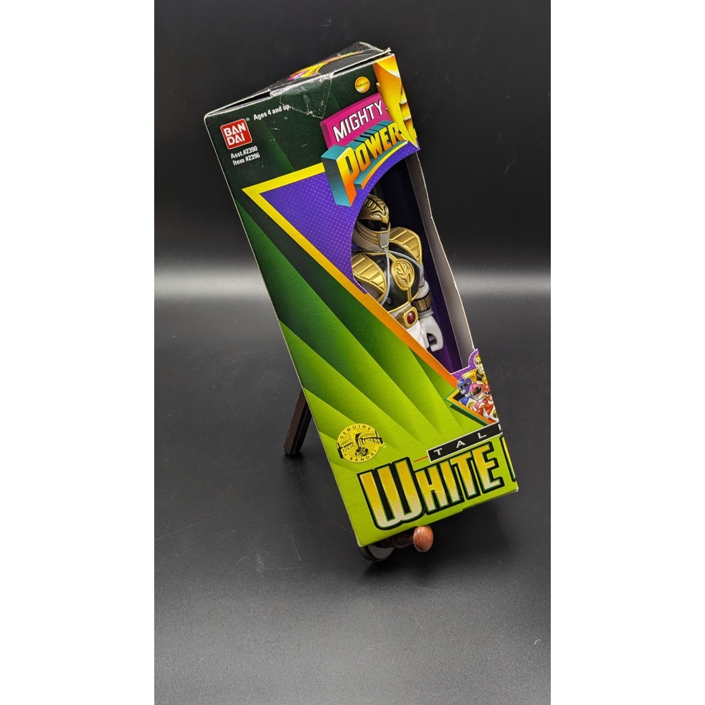 1995 Vintage Power Rangers Talking White Ranger Action Figure In Box New Unopened