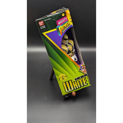1995 Vintage Power Rangers Talking White Ranger Action Figure In Box New Unopened