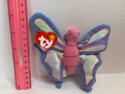 Upcycled 90s Y2K Vintage Teenie Beanie Baby Plush Toy Bag Charm Key Chain Ornament Purse Accessory