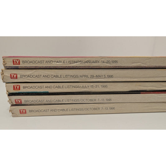 Vintage 1995 Star Trek TV Guide Lot of 5