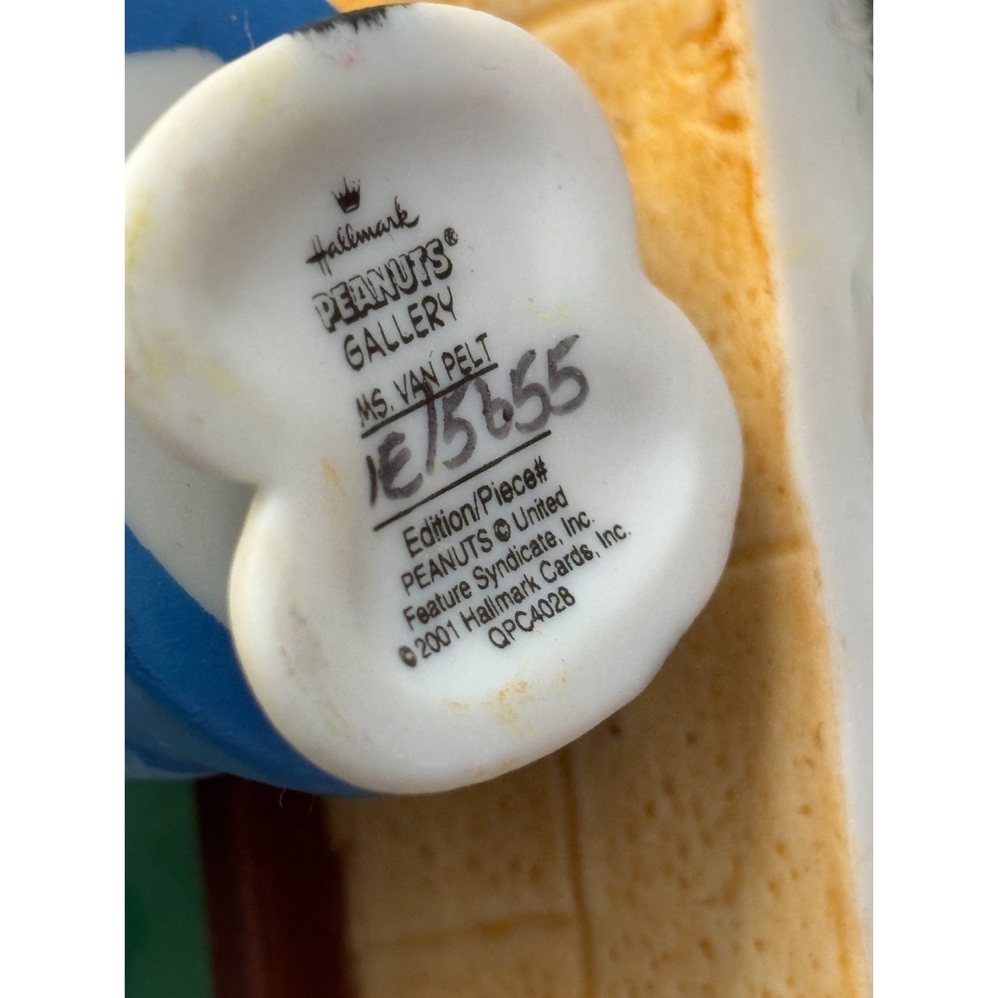 Hallmark Peanuts Gallery Lucy Ceramic Teacher Figure 1st Ed 5655 Ms Van Pelt