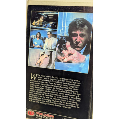 Hangar 18 VHS 1980 Worldvision Obscure Sci-Fi Thriller Movie OG Press Rare OOP