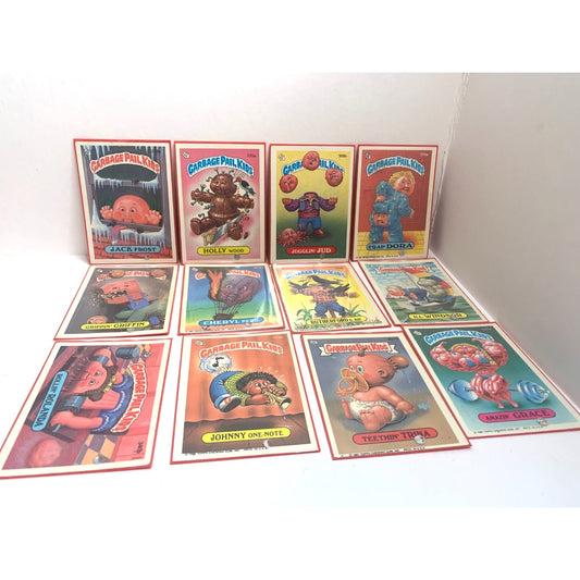 Vintage 1986/87 GARBAGE PAIL KIDS Lot ORIGINAL STICKERS CARD LOT 12 pc