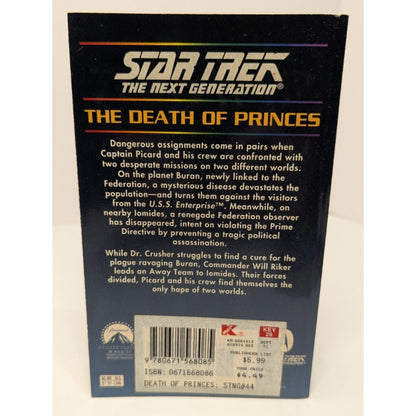 Vintage Star Trek Next Generation Paperbacks #42-45 Great Condition