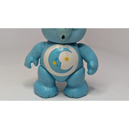 Vintage 1983 CARE BEARS Bedtime Bear 3” Poseable Figure American Greeting Card