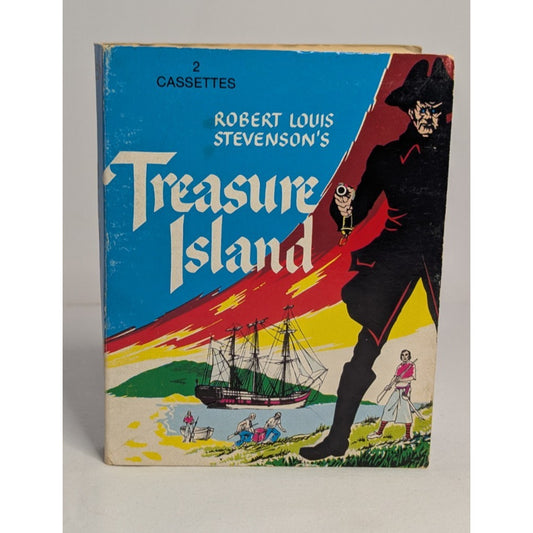 Vintage Audiobook Robert Louis Stevenson's Treasure Island 2 Cassettes