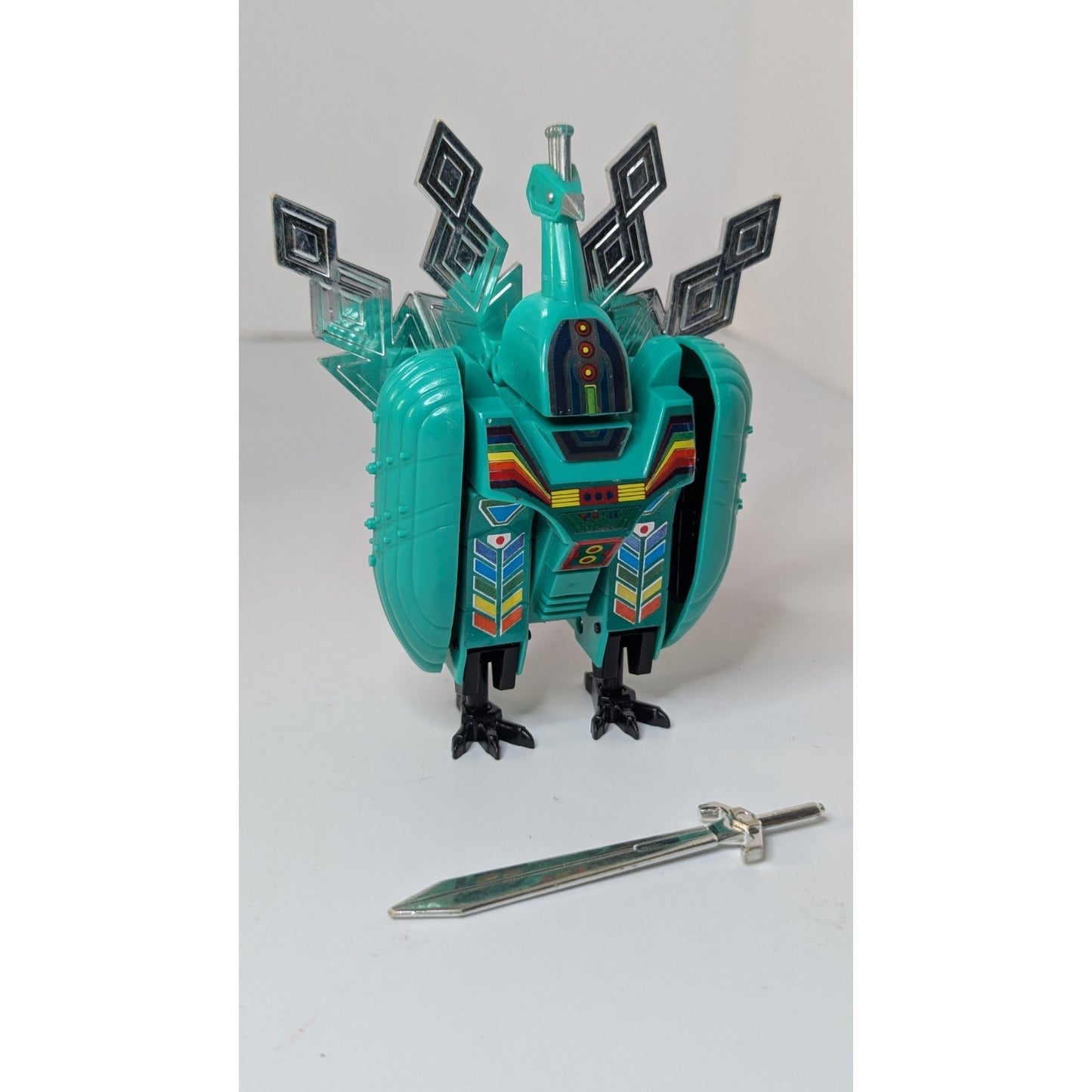 1984 Avarians FEATHERS w/ Sword Select Convertors Defender Transformers Peacock Toy