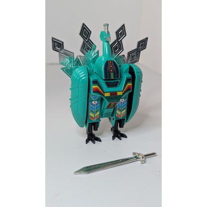 1984 Avarians FEATHERS w/ Sword Select Convertors Defender Transformers Peacock Toy