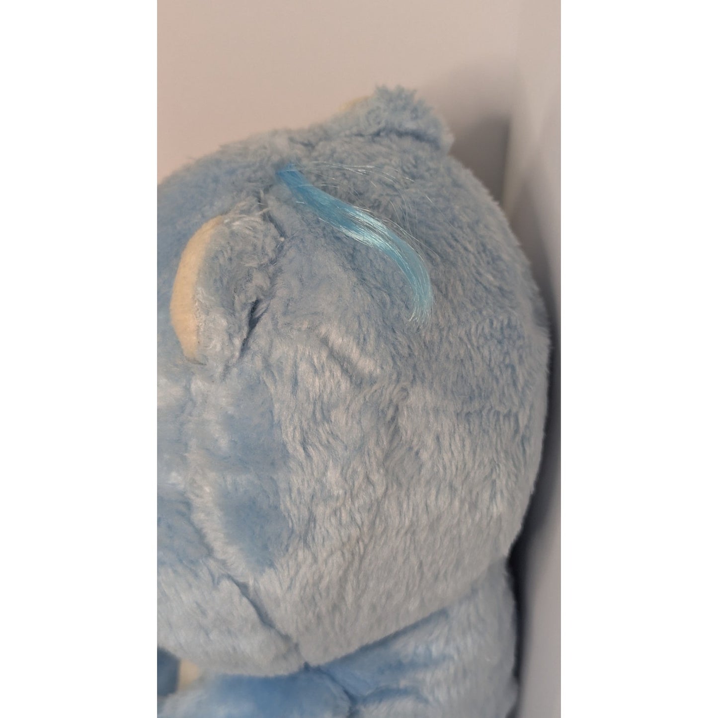 Vintage Care Bears GRUMPY Bear Stuffed Plush 13" Kenner 1983 Storm Cloud Patch