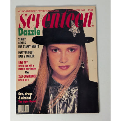 Vintage Seventeen Magazine December 1986 Claire Warner Holiday Party Style