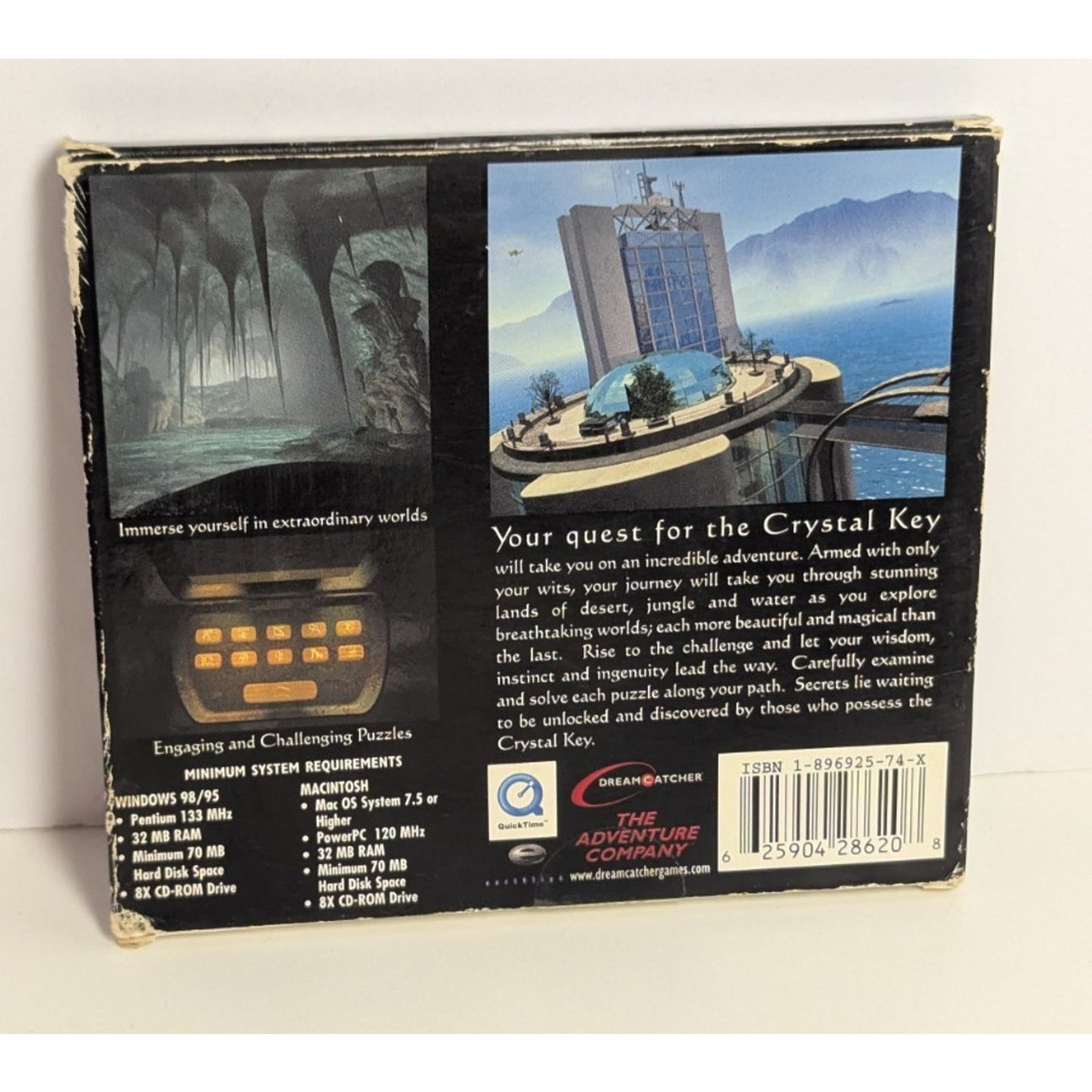 The Crystal Key PC/Mac Game Win 95/98 2 Discs Adventure Puzzle