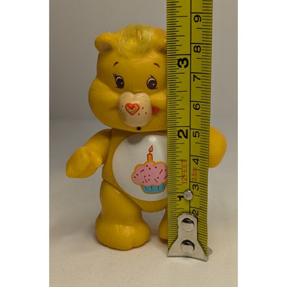 Vintage 1983 Care Bears Birthday Bear 3" Poseable PVC Figure AGC Cupcake