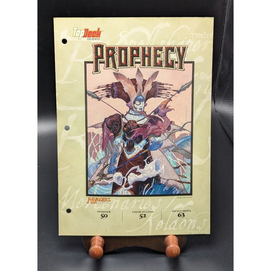 2000 Magic the Gathering Prophecy Top Deck Presents Card Encyclopedia Magazine Insert