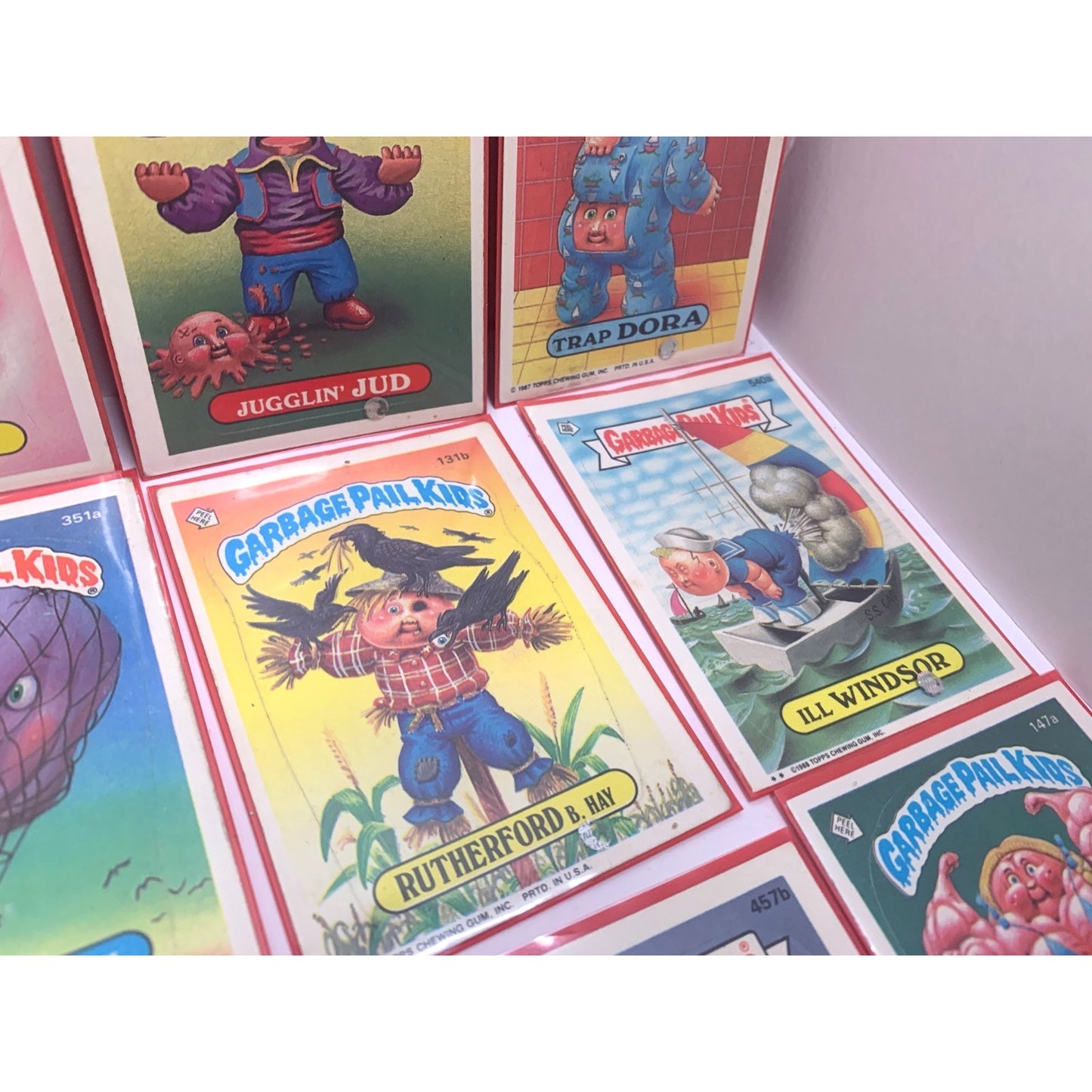 Vintage 1986/87 GARBAGE PAIL KIDS Lot ORIGINAL STICKERS CARD LOT 12 pc