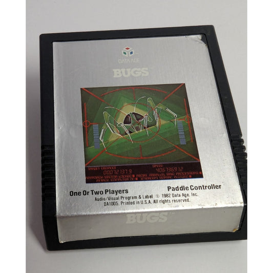 Atari 2600 7800 Bugs Game Cartridge by Data Age Tested/Works
