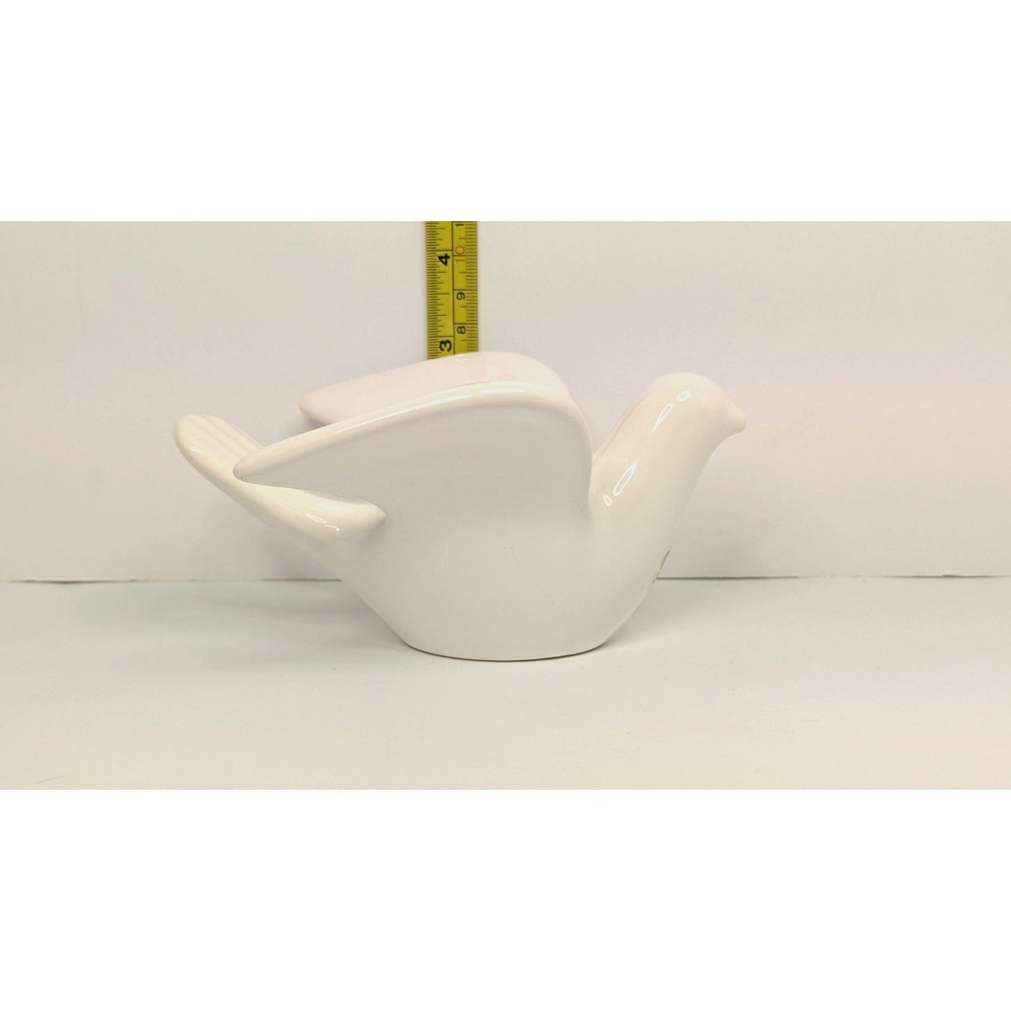 Original White Dove MCM Single Porcelain Candleholder Marta Grunditz Guldkroken