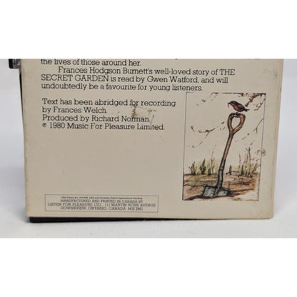 Vintage 1980 Audiobook The Secret Garden Read by Gwen Watford 2 Cassette Edition