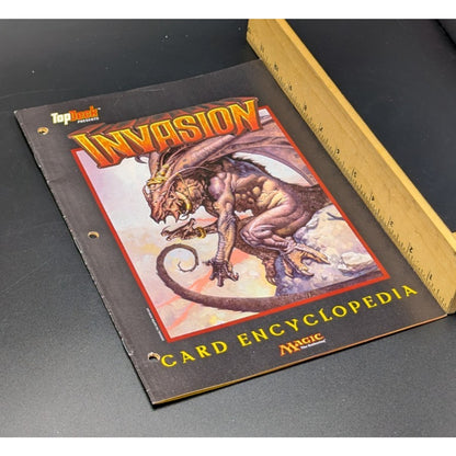 Vintage 2000 Top Deck Presents Magic the Gathering Invasion Card Encyclopedia Insert