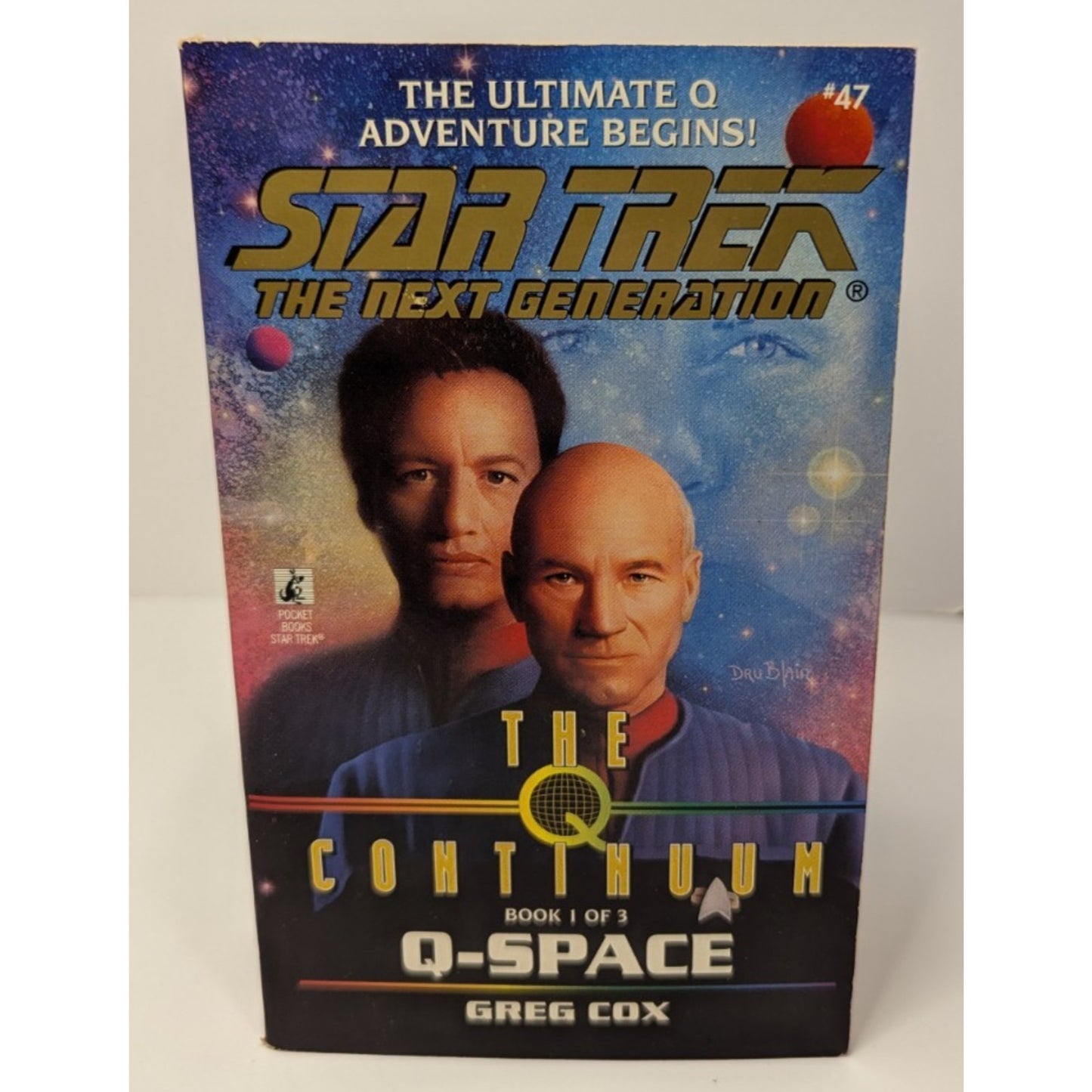 Vintage Star Trek The Next Generation Paperbacks The Q Continuum 3 Book Arc